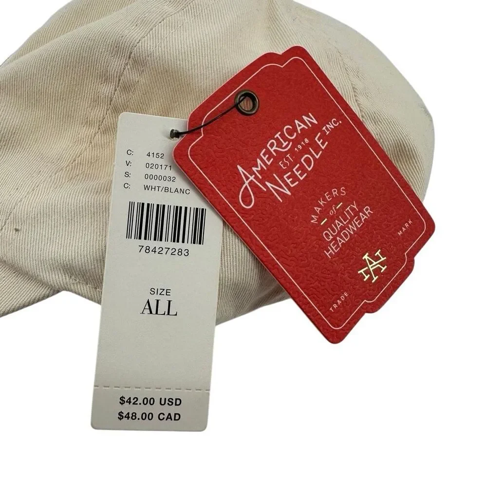 Antropologie American Needle The Wanderlust Paris Baseball Cap OS Cream Navy NWT - Picture 5 of 8